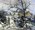 winter at montfoucault 2 1875 Camille Pissarro
